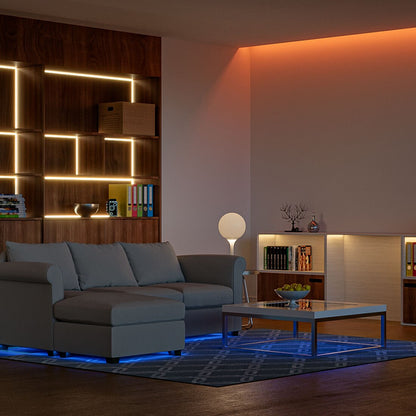 LED Streifenverbinder L-Form Durchsichtig