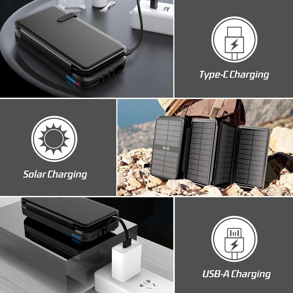 Powerbank 43800mAh Solar Outdoor Reisen Schnellladung