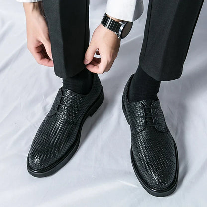 Herren Lederschuhe Oxfords Schwarz Elegannt