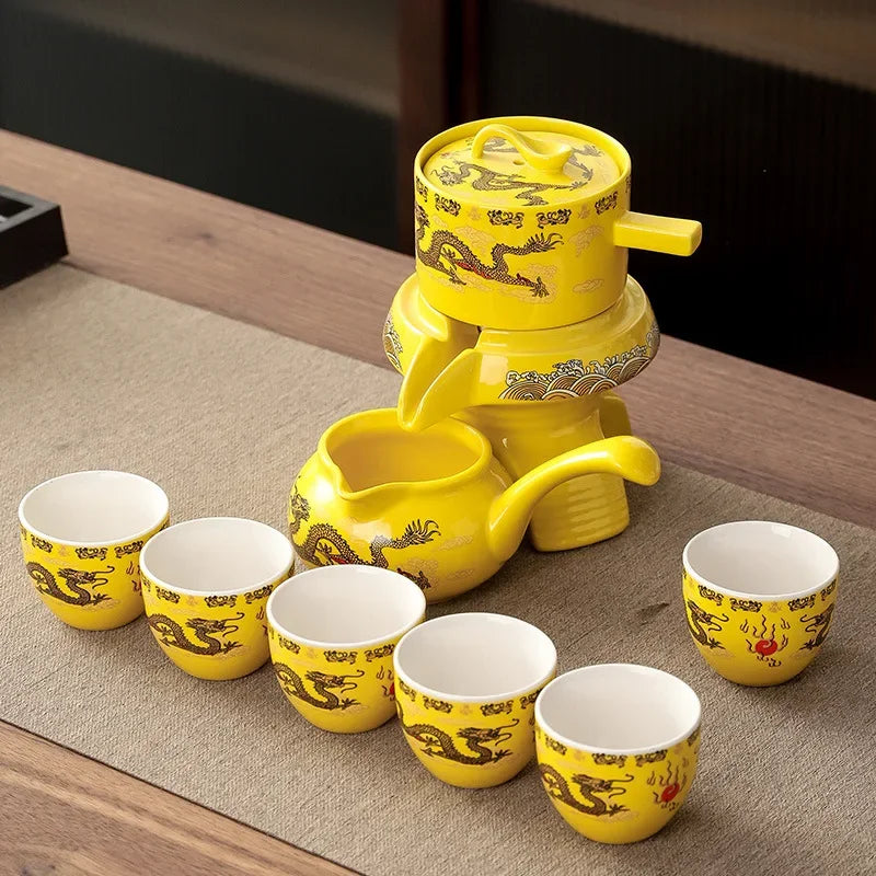 Luxus Porzellan Tee Set Gold Dekor Asiatisch