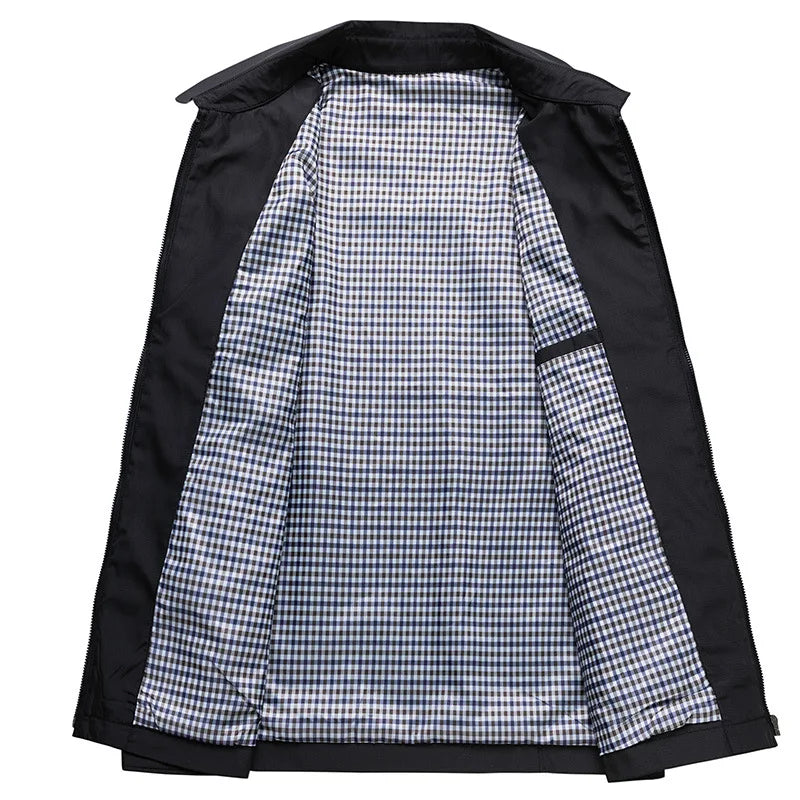 Stylischer Herrenmantel Modern Schwarz - BerlinGlamour