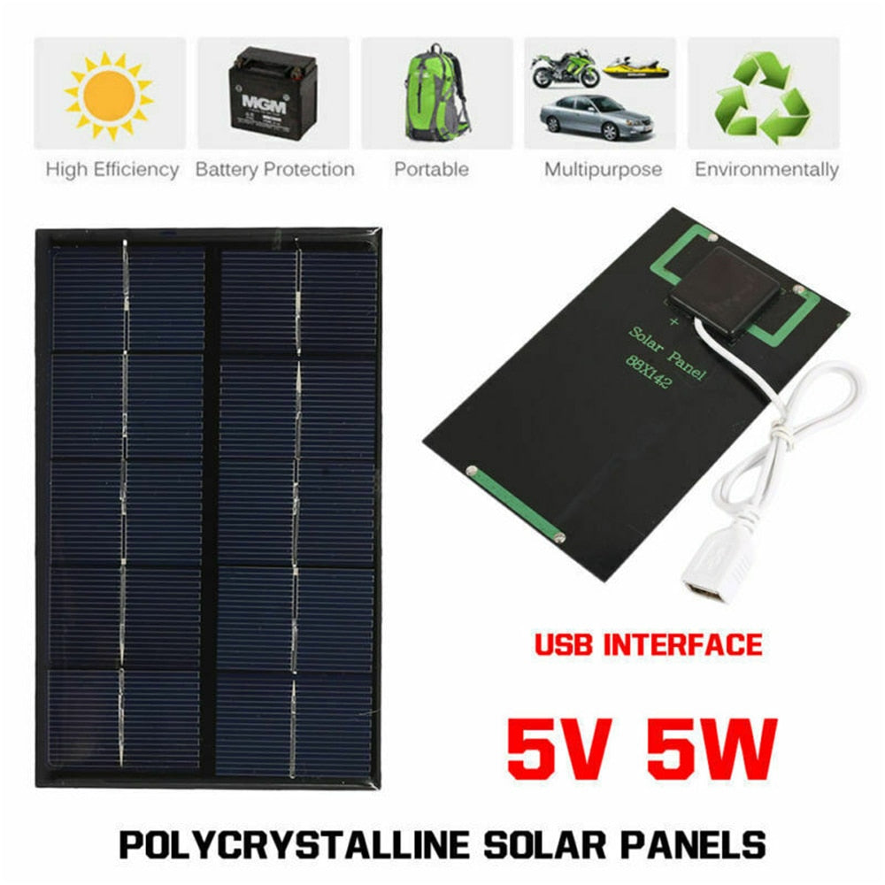 Tragbares Solarladegerät USB Notfall Wanderung - BerlinGlamour
