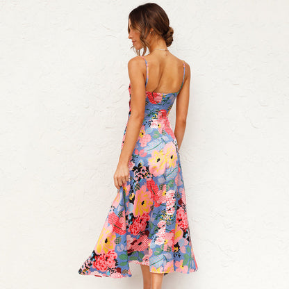 Jasmin Damen Hochzeitskleid Blumen Maxi Kleid Sommer