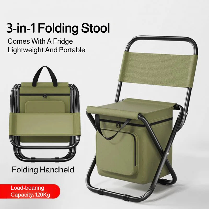 Tragbarer Klappstuhl mit Kühlbeutel für Outdoor