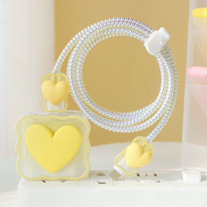 Ladekabel Schutzhülle Transparent durchsichtig