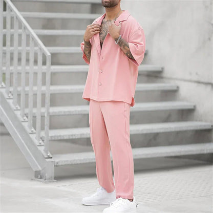 Herren Sommer Set Leicht Atmungsaktiv Modern