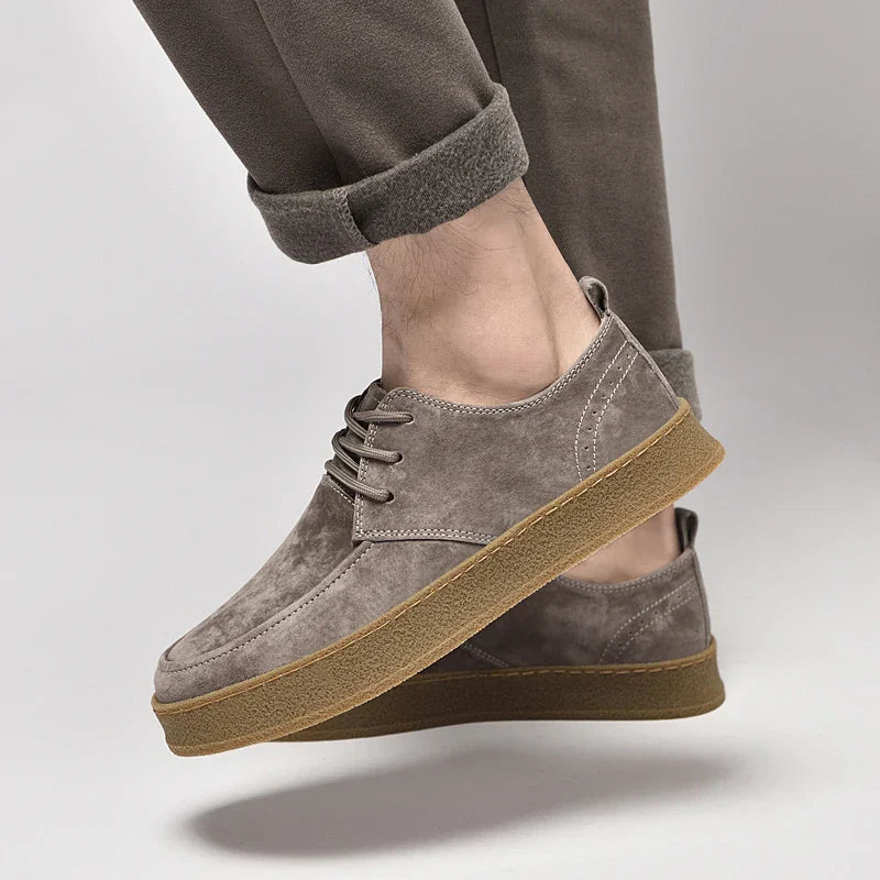 Herren Sneaker aus Wildleder Hochwertig Schwarz