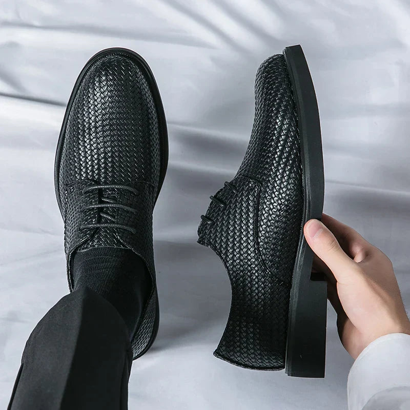 Herren Lederschuhe Oxfords Schwarz Elegannt