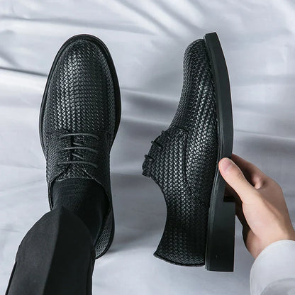 Herren Lederschuhe Oxfords Schwarz Elegannt