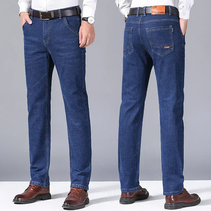 Herren Jeans Klassisch Regular Fit Bequem