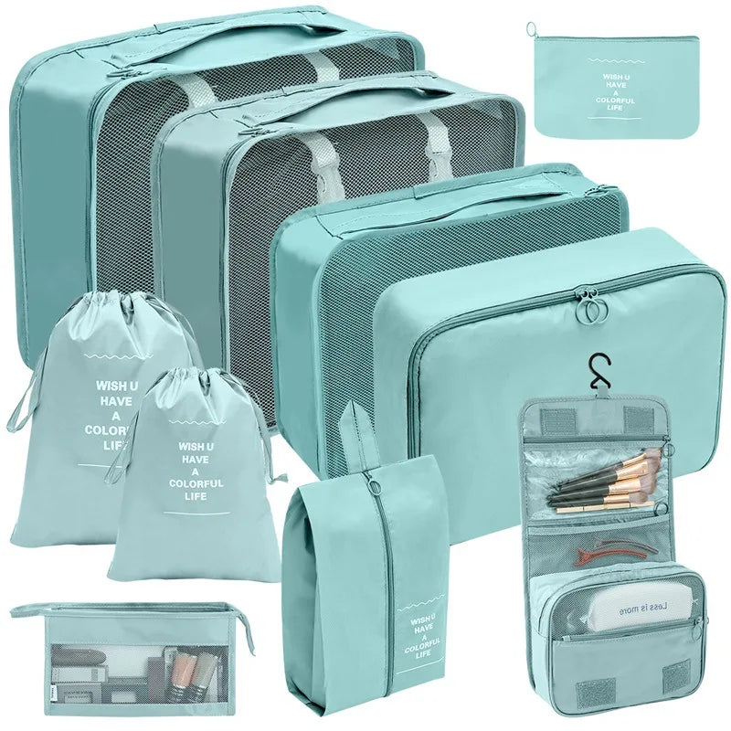 Reise-Organizer Set 7-10-teilig Faltbar Koffer-Boxen