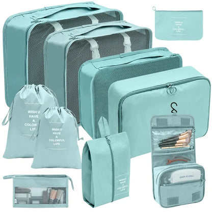 Reise-Organizer Set 7-10-teilig Faltbar Koffer-Boxen