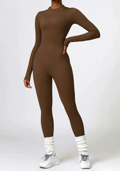 Aktiver Jumpsuit Stretch Damen Sportanzug