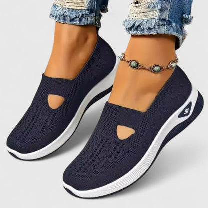 Damen Sneaker Atmungsaktiv Mesh Laufschuhe Bequem