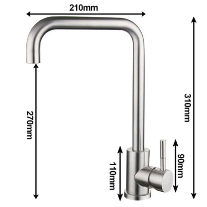 Edelstahl Wasserhahn Küche Modern Drehbar