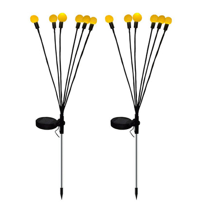 Wasserdichte Solar-Gartenleuchte Faser Optik