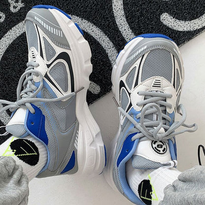 Damen Sneaker Mehrfarbig Dicksohlige Schuhe Sportlich