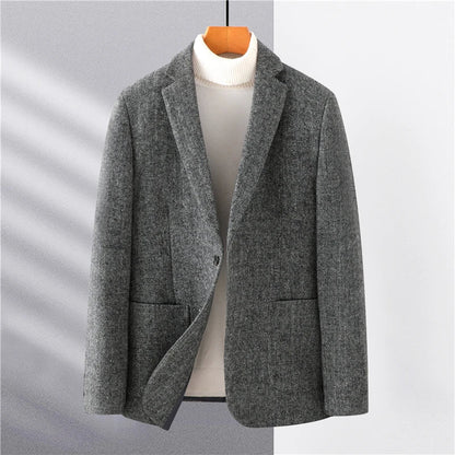 Eleganter Herren Blazer Grau Slim Fit - BerlinGlamour