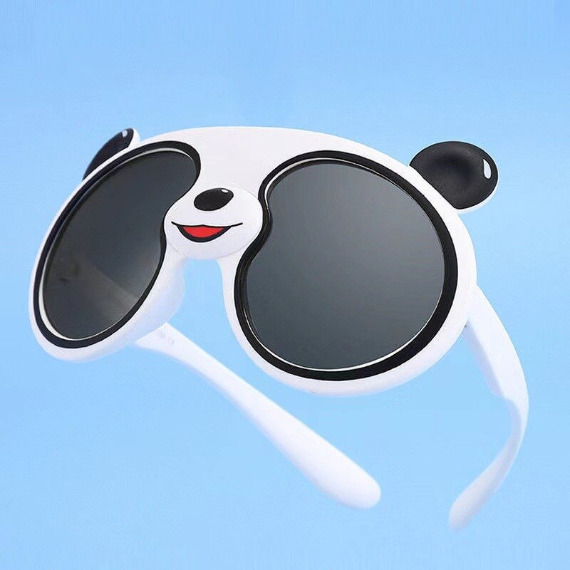 Kinder Sonnenbrille Süß Panda Weich mit Träger