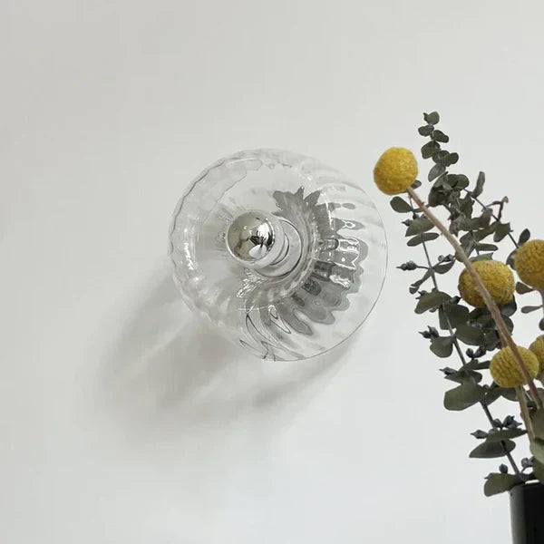 Moderne Glas Wandleuchte Wandlampe Strahlen Effekt