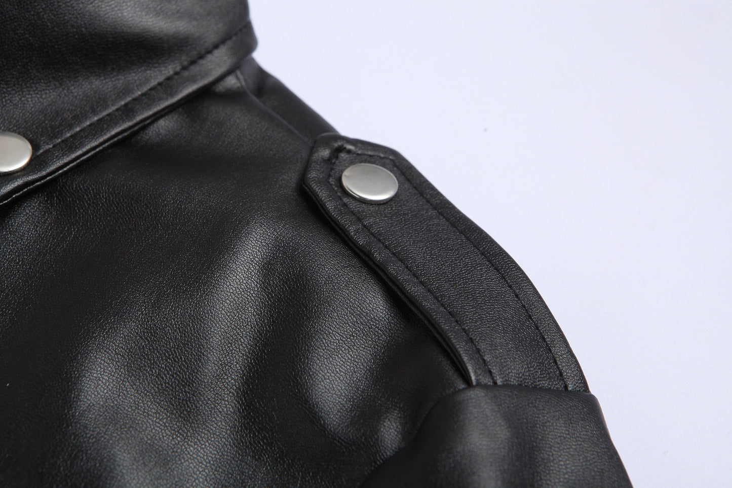 Lederjacke Herren Slim Fit Stehkragen Winddicht - BerlinGlamour