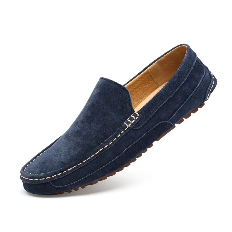 Elegante Herren Loafer aus Wildleder Schwarz