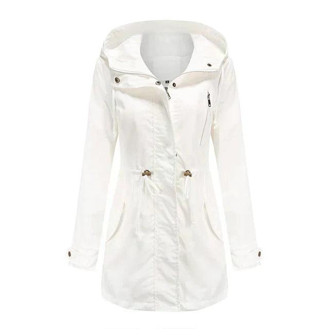 Damenjacke mit Kapuze Schwarz Elegant