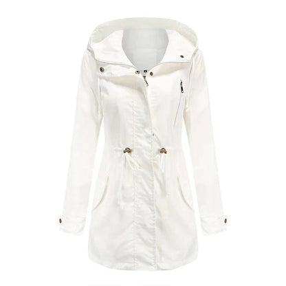Damenjacke mit Kapuze Schwarz Elegant