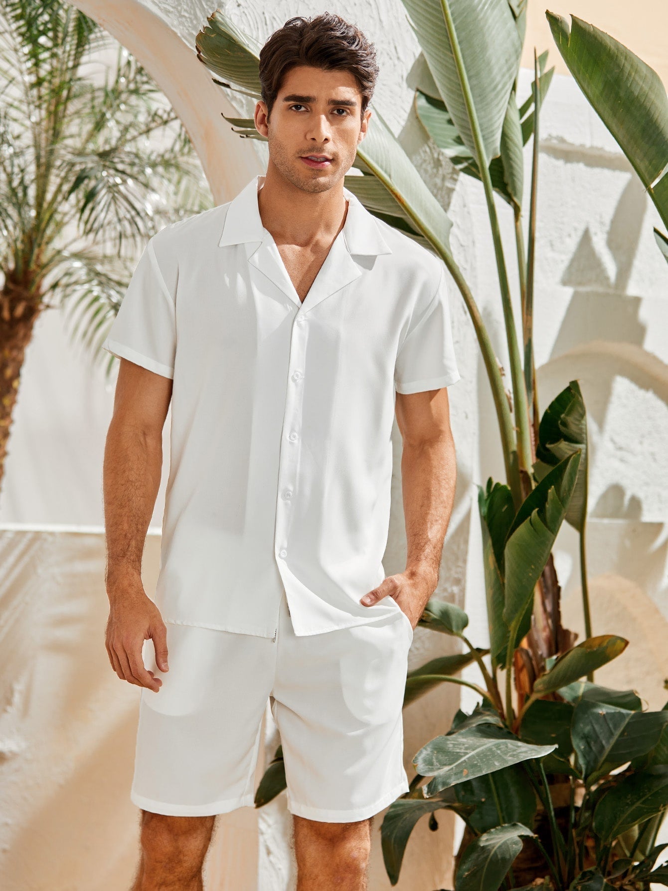Herren Sommer Set Kurzarm Shorts - BerlinGlamour