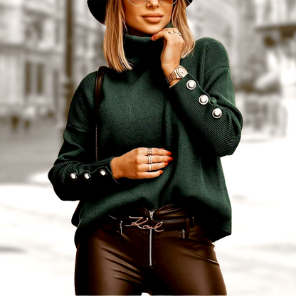 Damen Rollkragenpullover Modern Glamour