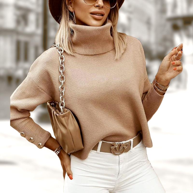 Damen Rollkragenpullover Modern Glamour - BerlinGlamour