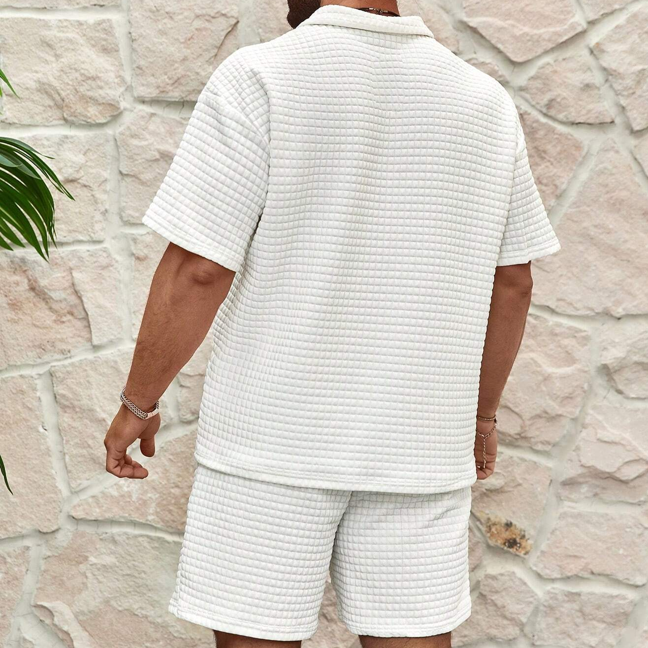 Herren Shorts Set Bequem mit kurzen Ärmeln - BerlinGlamour