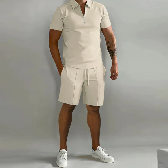 Herren Sommer Shorts Set Kurzarm mit Oberteil - BerlinGlamour