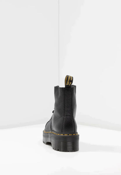 Rebel Stride Boots – Hochwertiges Leder in Schwarz
