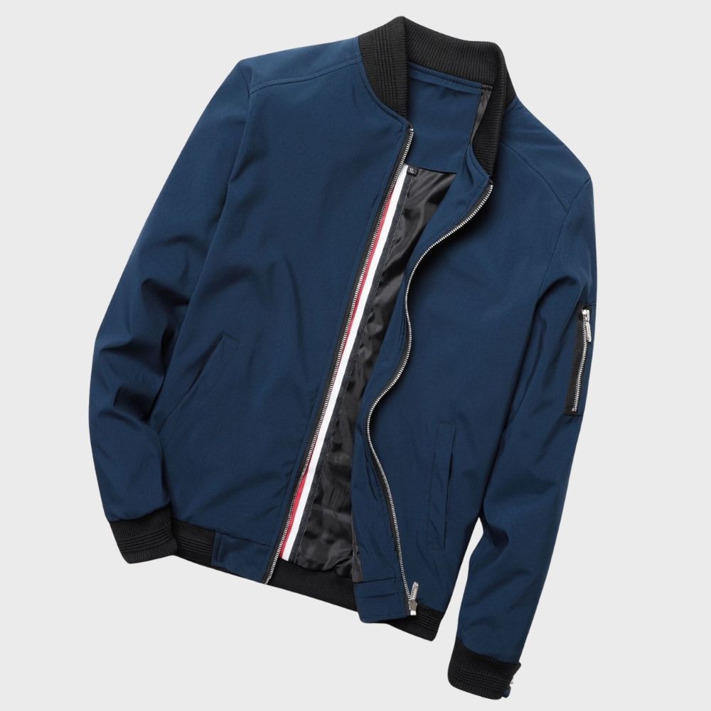 Herren Bomberjacke Zip-Up Modern Sportlich - BerlinGlamour