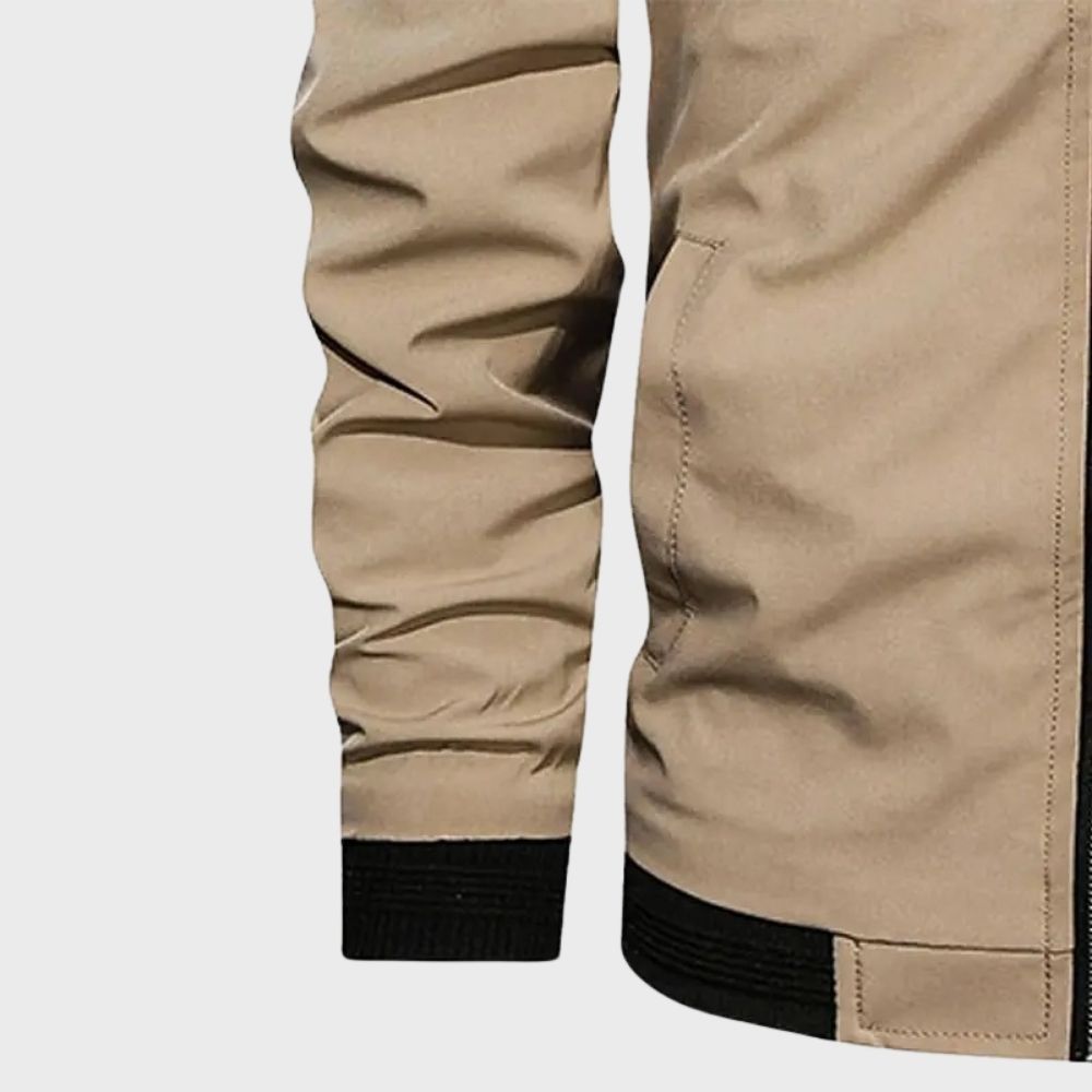 Herren Bomberjacke Zip-Up Modern Sportlich