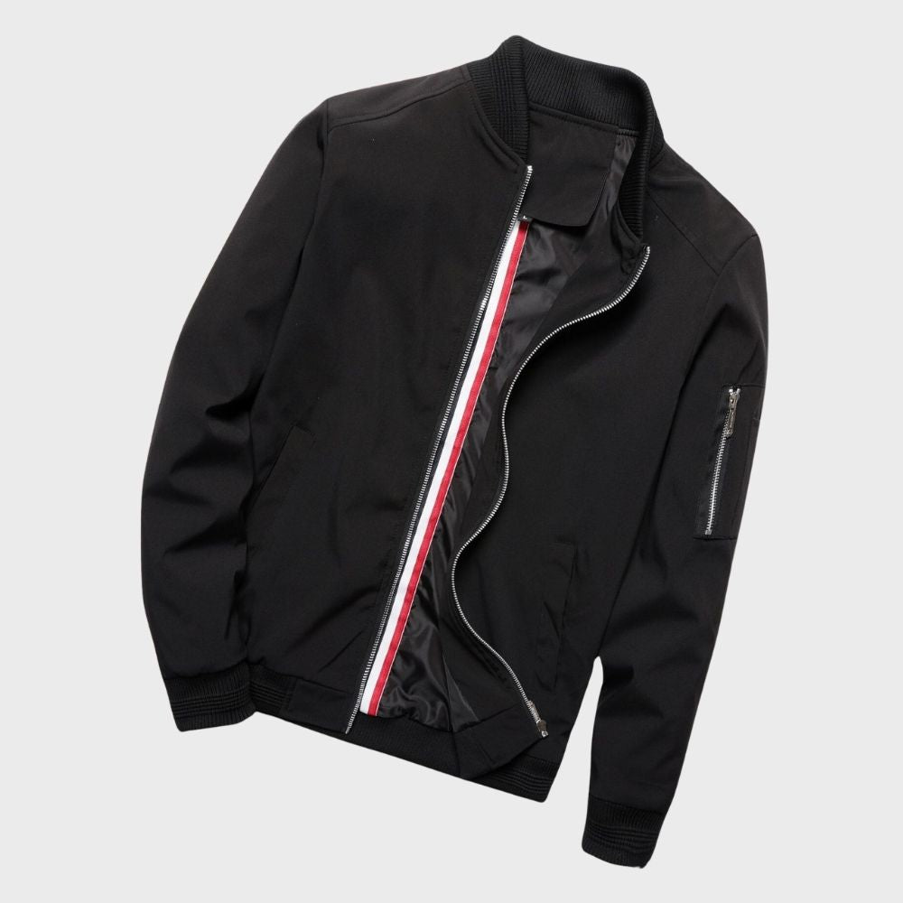 Herren Bomberjacke Zip-Up Modern Sportlich