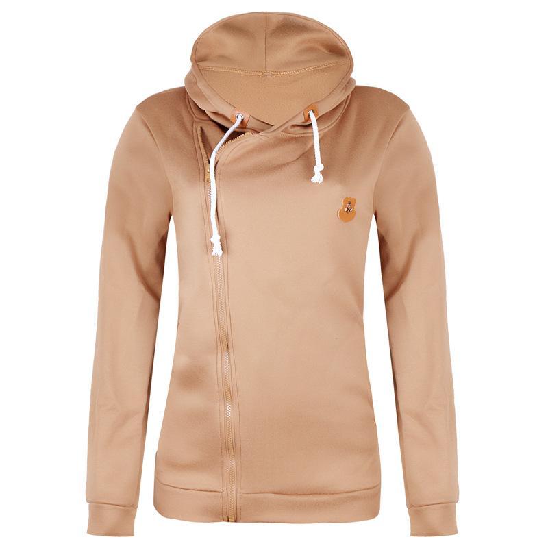 Kapuzen-Hoodie mit Reißverschluss und Kordelzug Große Taschen