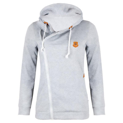 Kapuzen-Hoodie mit Reißverschluss und Kordelzug Große Taschen