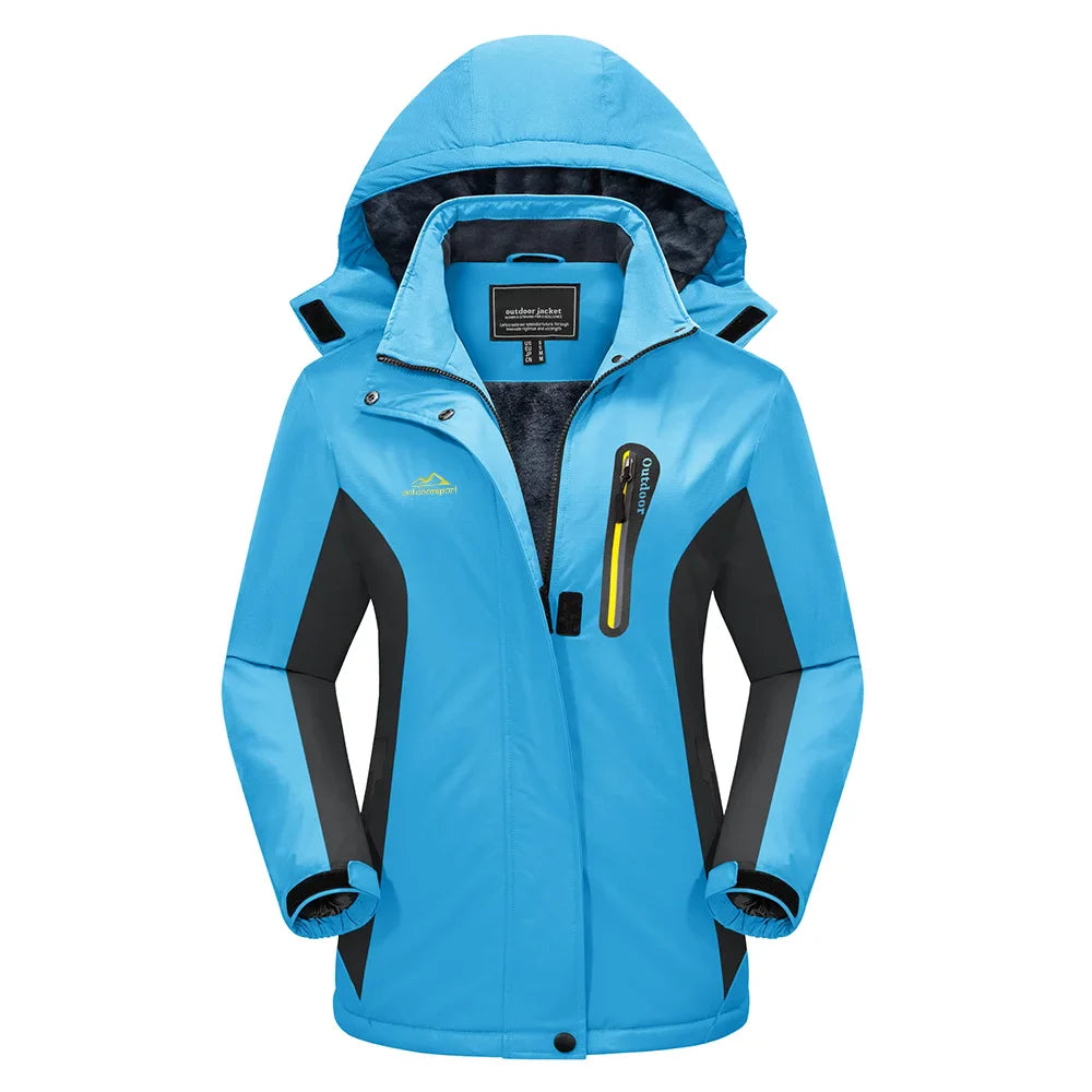 Winterjacke Damen Elegant Mit Kapuze Schwarz
