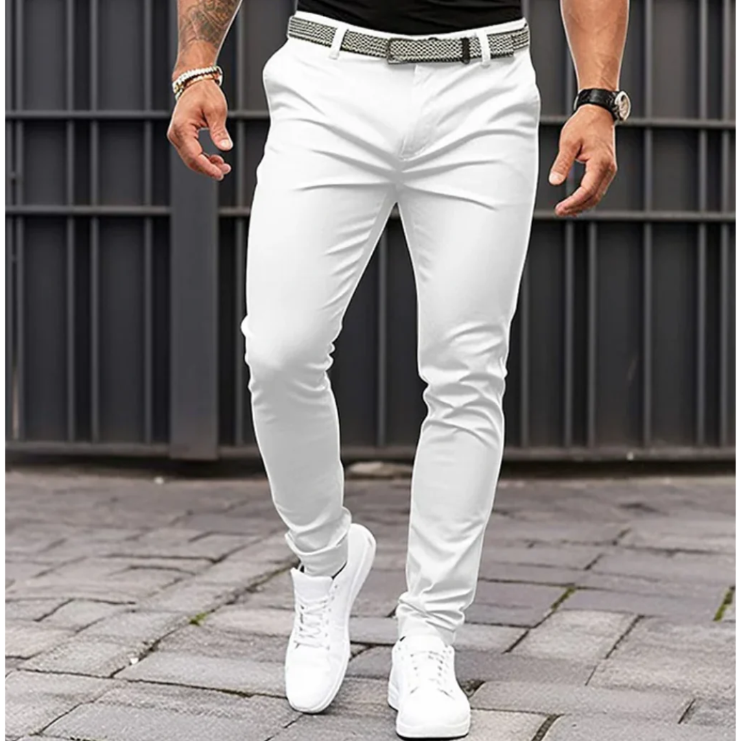 Herren Chinos Stretch Slim Fit Hosen - BerlinGlamour