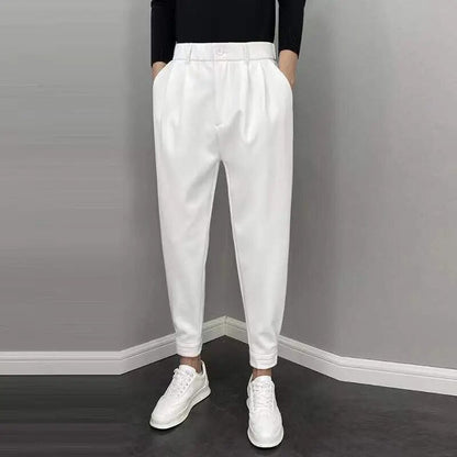 Bequeme Herrenhose Locker Sitzend Elastischer Bund - BerlinGlamour
