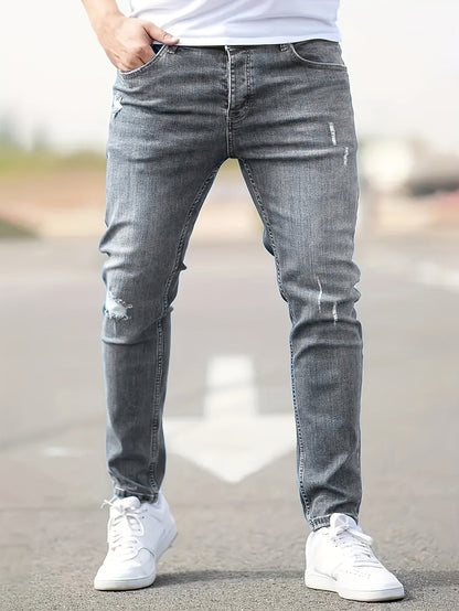 Slim-Fit-Jeans | Stretch | Rissig | Skinny-Jeans | Herrenjeans-Chaps Herrenmode