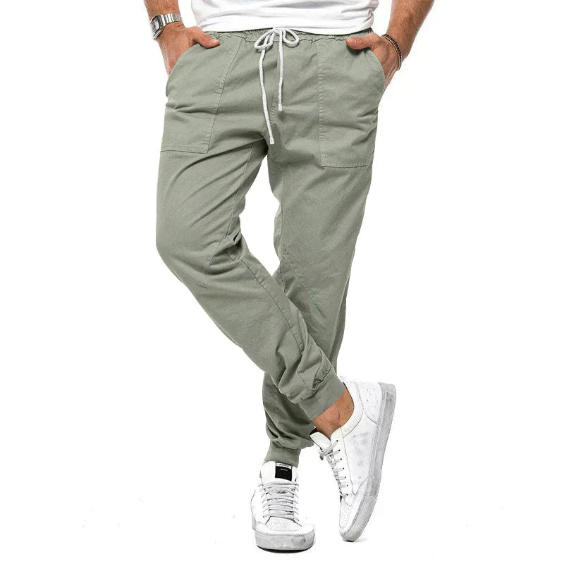 Herren Jogger Hose Elastisch Slim Fit Bequem - BerlinGlamour