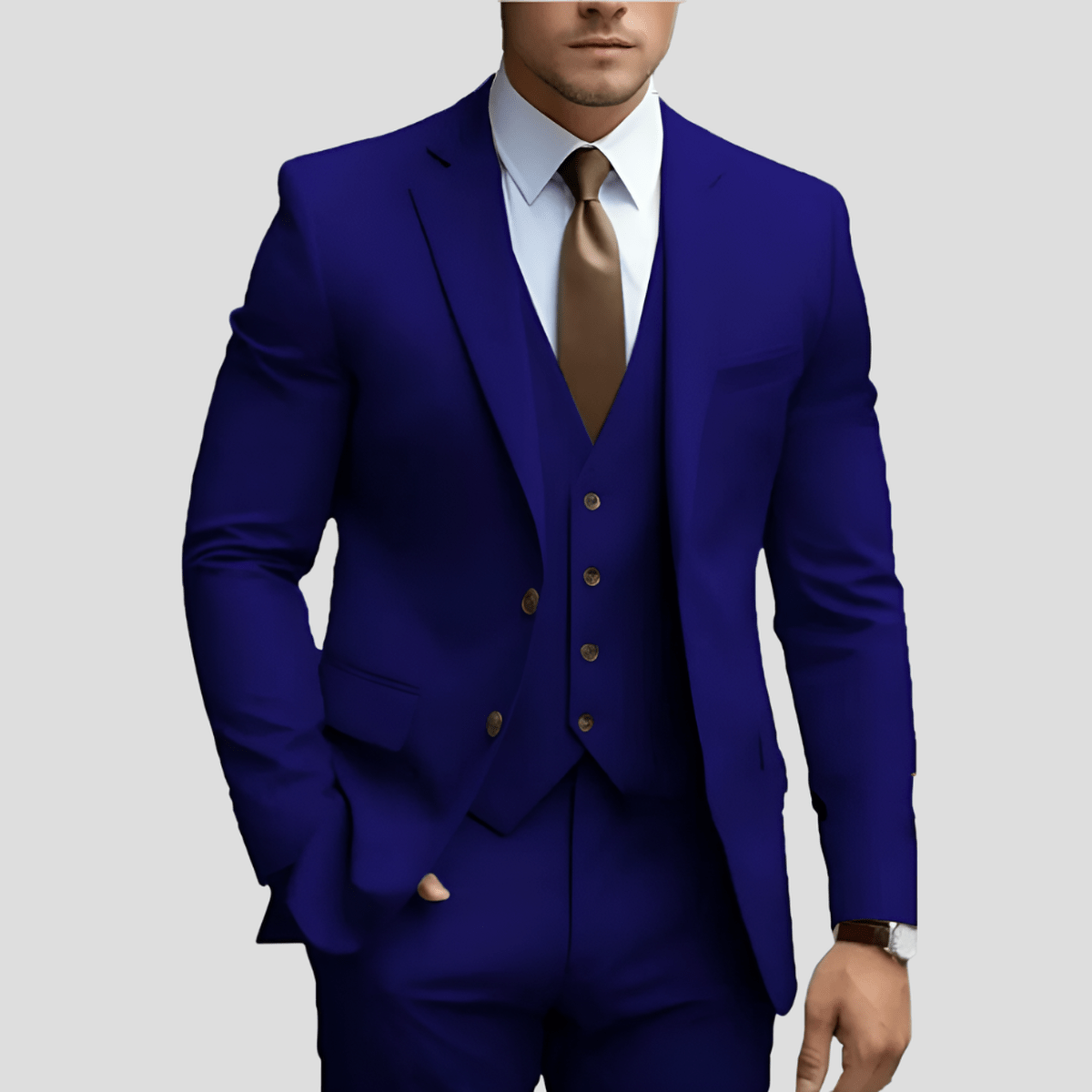 Herren Büroanzug 3-teilig Formal Business Anzug Set