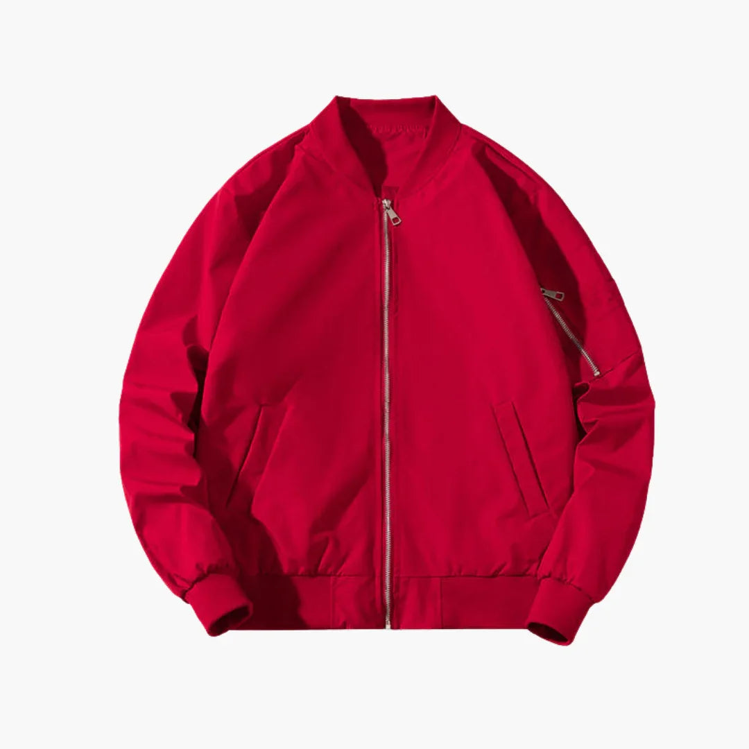 Slim-Fit Bomberjacke mit Reißverschluss für Herren 3