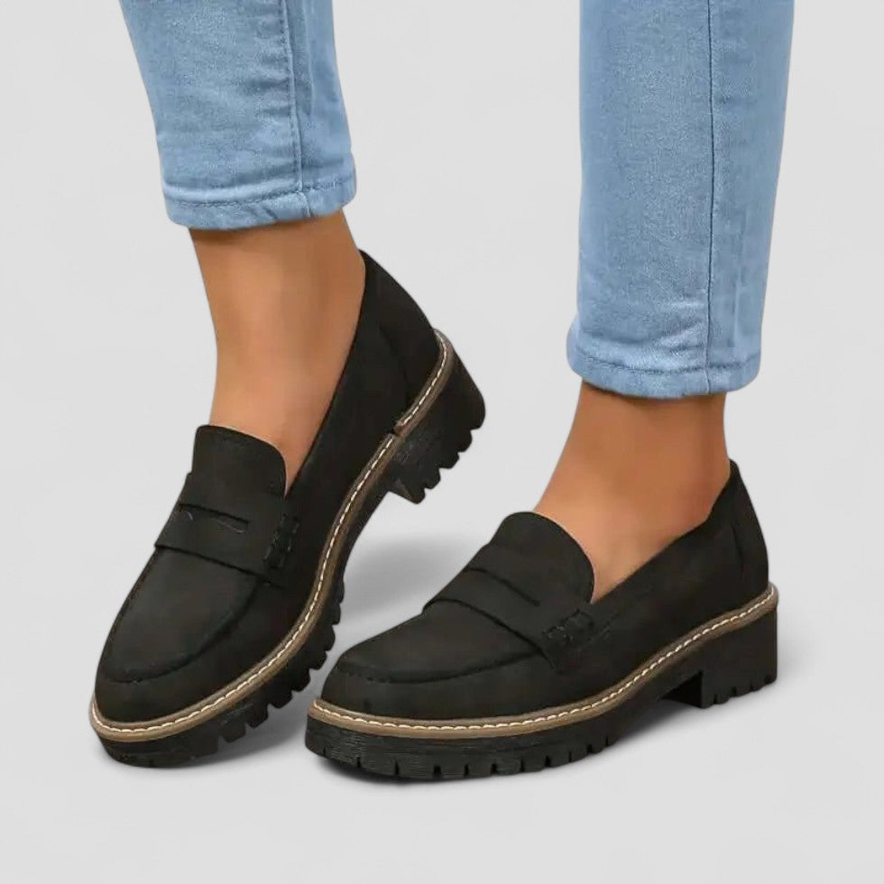 Slip-On-Loafer mit dicker Sohle 0
