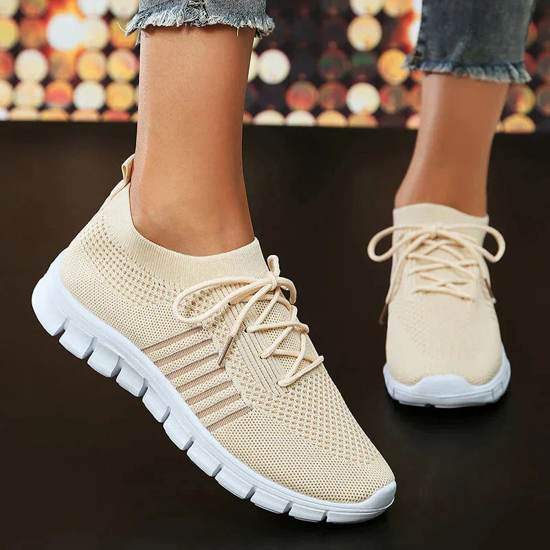 Orthopädische Damen Sneaker Walkingschuhe Mesh Bequem