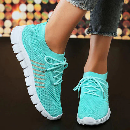 Orthopädische Damen Sneaker Walkingschuhe Mesh Bequem