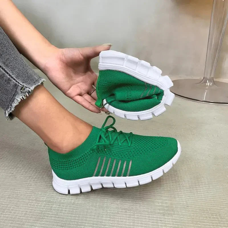 Orthopädische Damen Sneaker Walkingschuhe Mesh Bequem